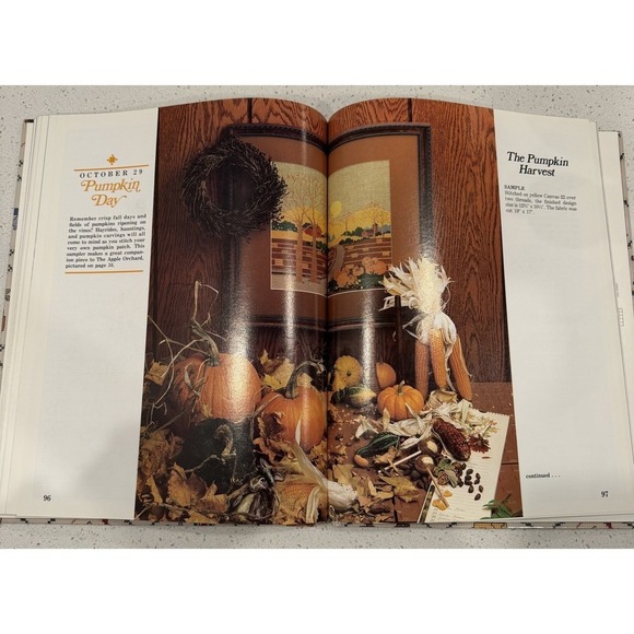 Holidays in Cross Stitch Patterns Book Crafting Cottagecore Grandmacore Vintage - Picture 6 of 7